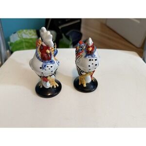 Blue Sky Rooster‎ & Hen Chefs Salt & Pepper Shakers Set